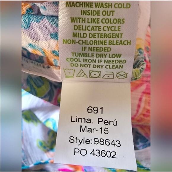 Lilly Pulitzer Arya Lovers Coral Tank Top - Picture 7 of 7